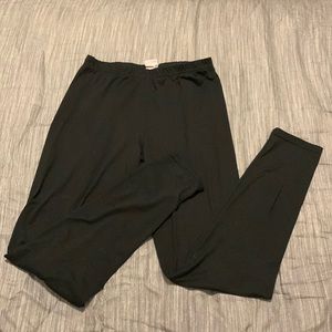 Womens Full Black Leggings